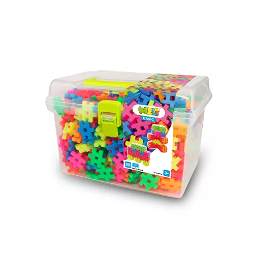 juego1 Bloques Meli Basic Neon Travel Box 500 piezas
