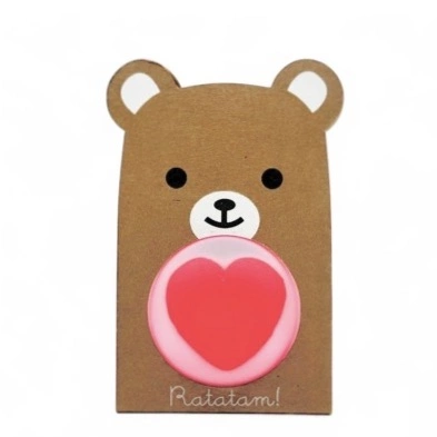 Pink Bear Bouncy Ball