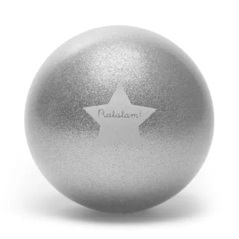 Ballon Glitter Plata 15 cm
