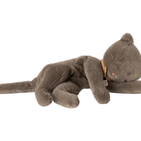 Gatito Durmiente de Peluche Gris Maileg
