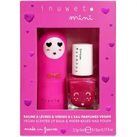 Set de Labial y Esmalte Cereza y Fresa - Inuwet