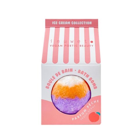 bomba de baño coleccion helado - aroma melocoton