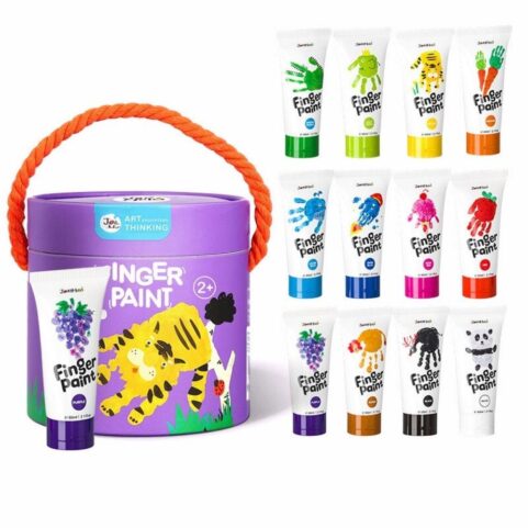 Pintura de Dedos Cubo 12 ud. Jarmelo