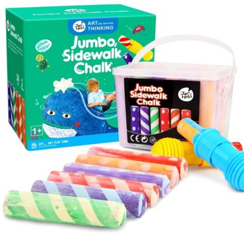 Tizas Lavables 24 colores + 2 Soportes Jarmelo