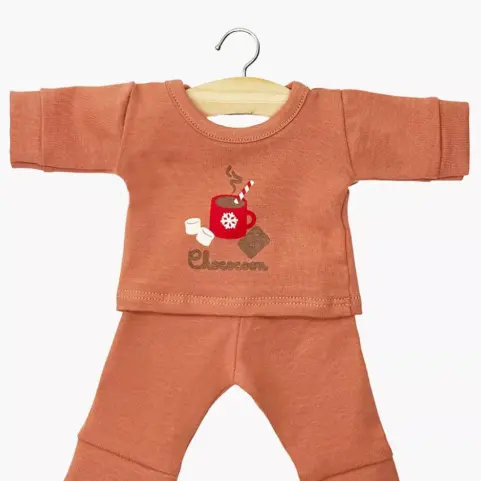 Minikane Pijama Morgan de manga larga en jersey color cassonade