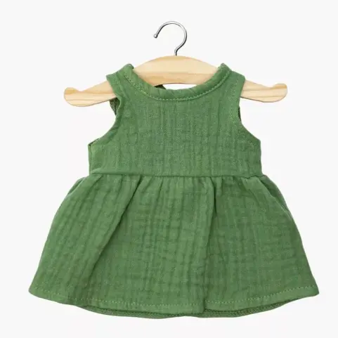Minikane Vestido sin mangas Faustine en Gasa de Algodón color ortie