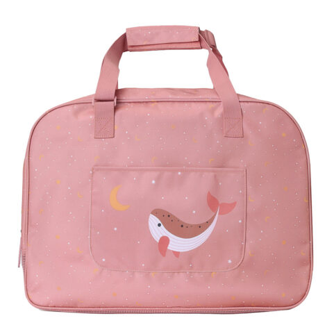 Bolso de playa con Rejilla Antiarena Whale Pink Monneka