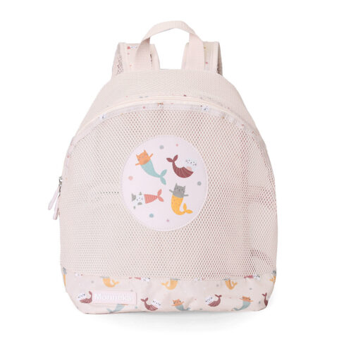 Mochila de playa infantil Antiarena Mermaid Cats Monneka