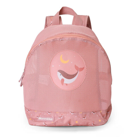 Mochila de playa infantil Antiarena Whale Pink Monneka