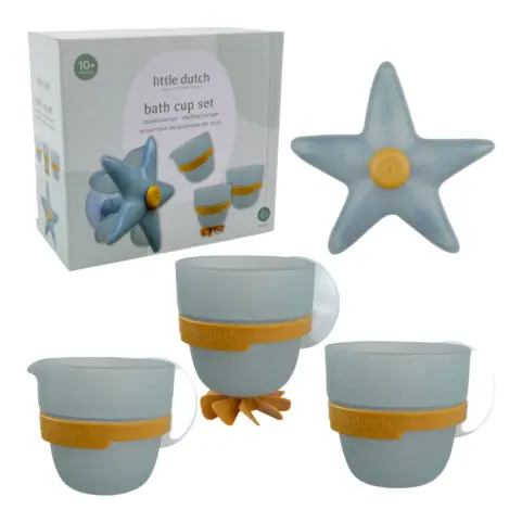 Juego Bañera Tazas y Estrella Little Dutch