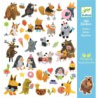 160 Pegatinas Amiguitos suaves y peludos Djeco