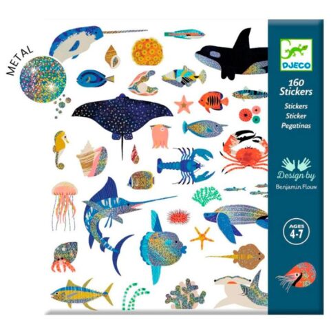 160 Pegatinas Oceano Djeco