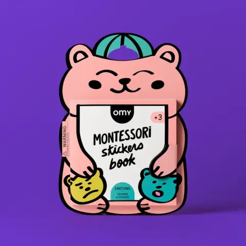 Libro Stickers Montessori Emociones OMY