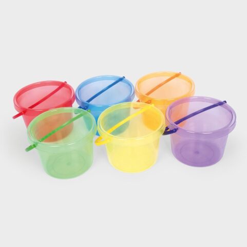 Tickit Conjunto de 6 Cubos de Color Translúcido