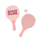 Palas de Playa Stripes Bloom & Blush Monneka