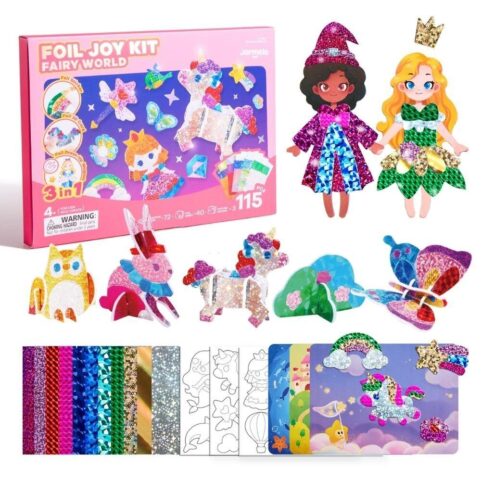 Kit Creativo 3 en 1 Laminas Metalizadas Fairy World Jarmelo
