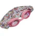 Gafas infantiles de Natación Rosas con Turbante Arcoiris