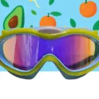 Máscara infantil de Buceo amarilla con Turbante Frutas