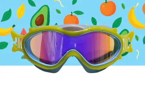 Máscara infantil de Buceo amarilla con Turbante Frutas