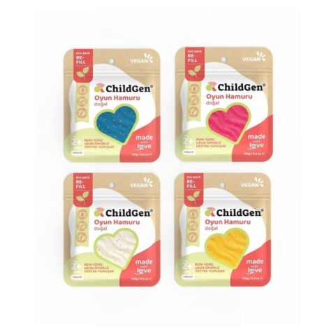 Plastilina natural Ecopack Glitter Set Child Gen