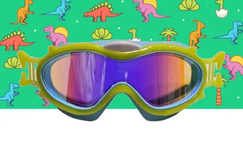 Máscara infantil de Buceo amarilla con Turbante Dinos