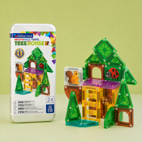 Magna-Tiles MicroMAGS Tree House Travel Set