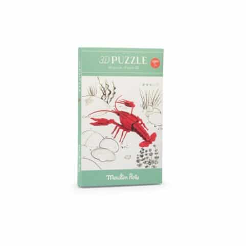 Puzzle 3D cangrejo de río Tout autour du monde Moulin Roty