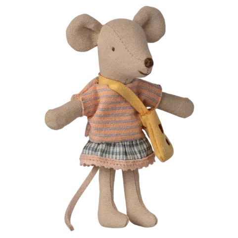 Ratón Hermanita Pequeña con Bolso Maileg