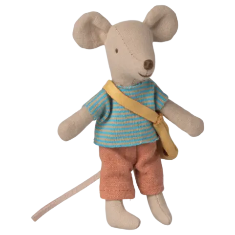 Ratón Hermanito Pequeño con Bolso Maileg