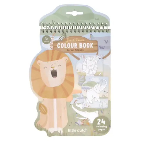 Libro para Colorear Safari León Little Dutch
