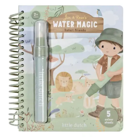 Water Magic Libro Magico de Colorear Safari Jim Little Dutch