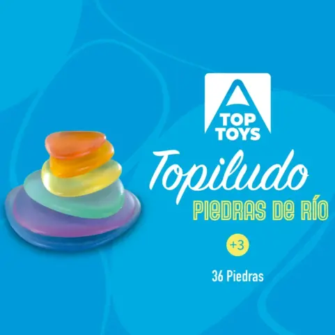 Topiludo Conjunto 36 piedras traslúcidas 6 colores