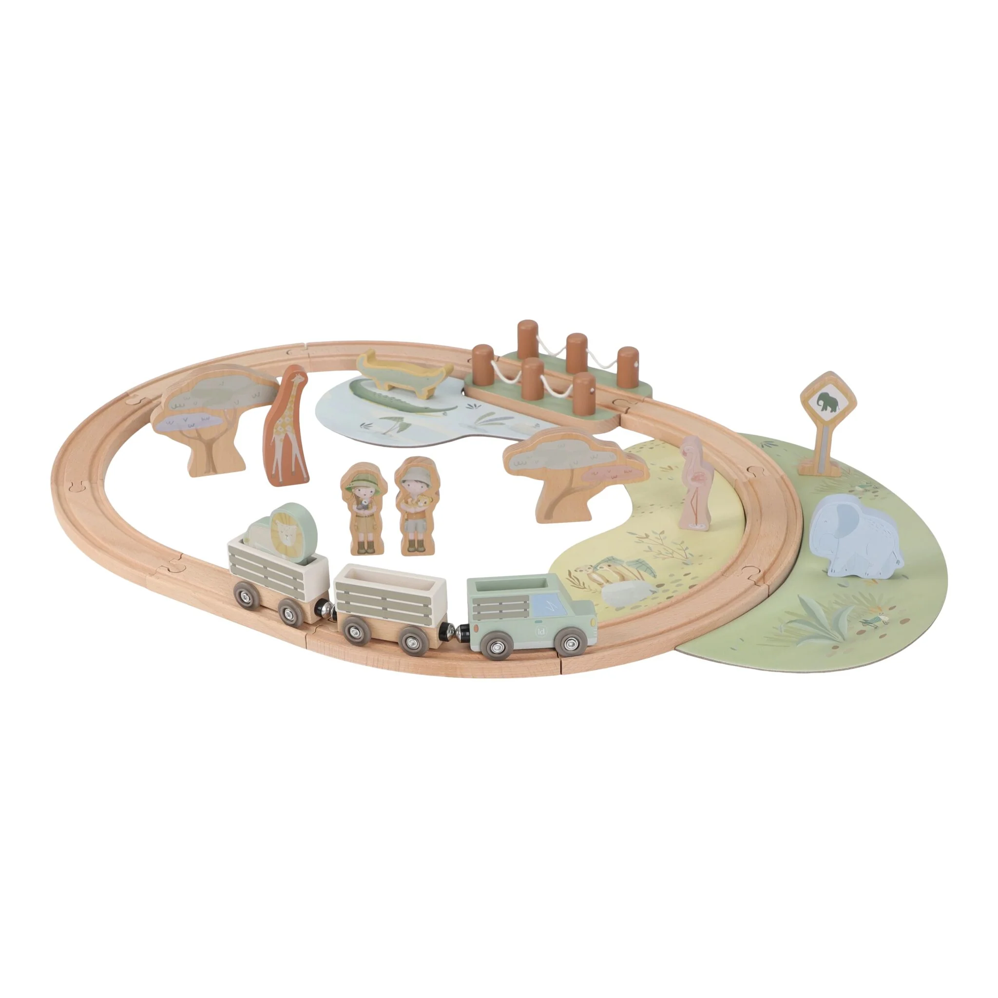 juego1 Sistema de Tren Safari Friends FSC Little Dutch