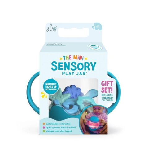 GloPals Mini Jarra Sensorial + Relleno Silicona Fun Filler Azul