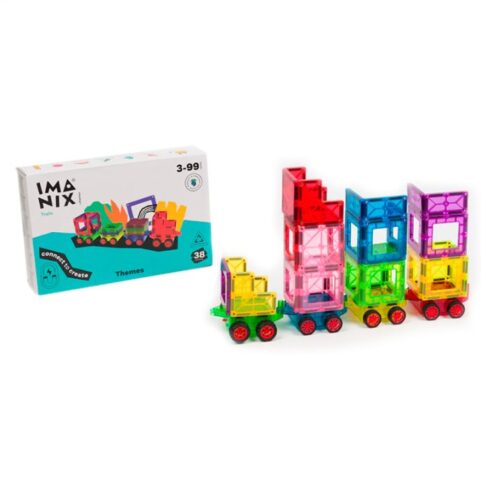 Braintoys Tren con Vagones 38 piezas