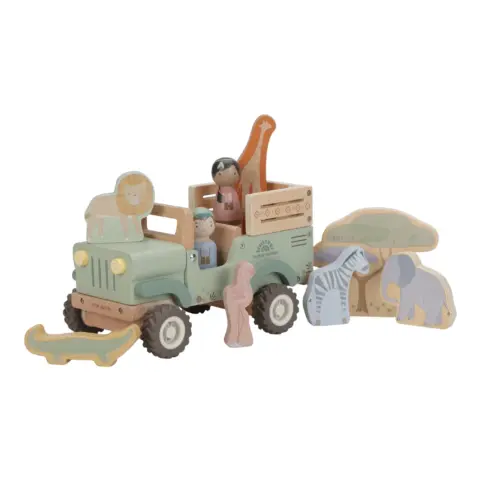 Coche Safari con Animales FSC Safari Friends Little Dutch