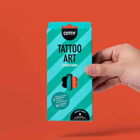 Tattoos Temporales Flower Power OMY