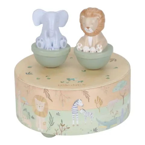 Caja de Musica Safari Friends FSC Little Dutch