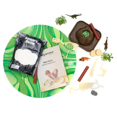 Bandeja Sensorial + Kit Sensorial Dino Jellystone