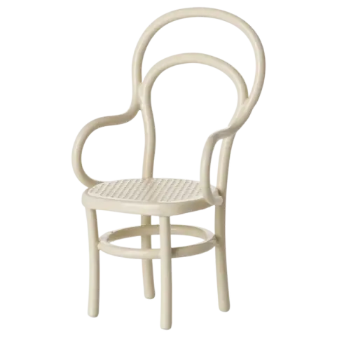 Silla Vintage Ratón Blanco Roto Maileg