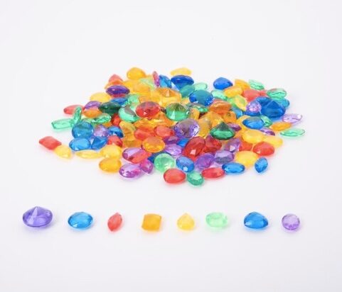 Tickit Conjunto de 48 Joyas de Color Translucido